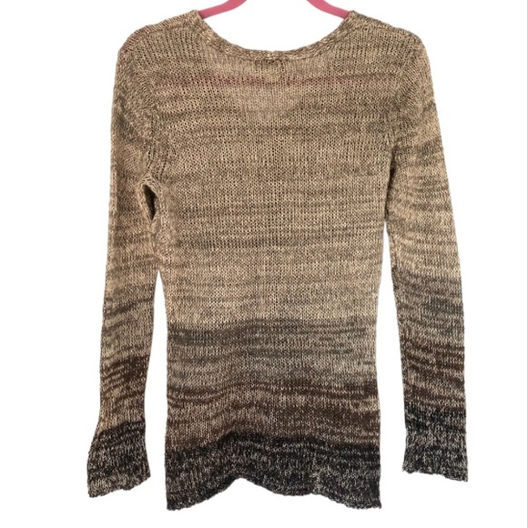 Coldwater Creek Linen Tweed Space Dyed Knit Sweater Large - Picture 16 of 16